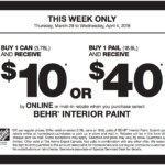 Behr Paint Rebate Home Depot Canada