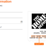 Enter Home Depot Rebate Receipts