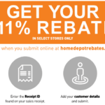 Home Depot 11 Match Rebate Tracking