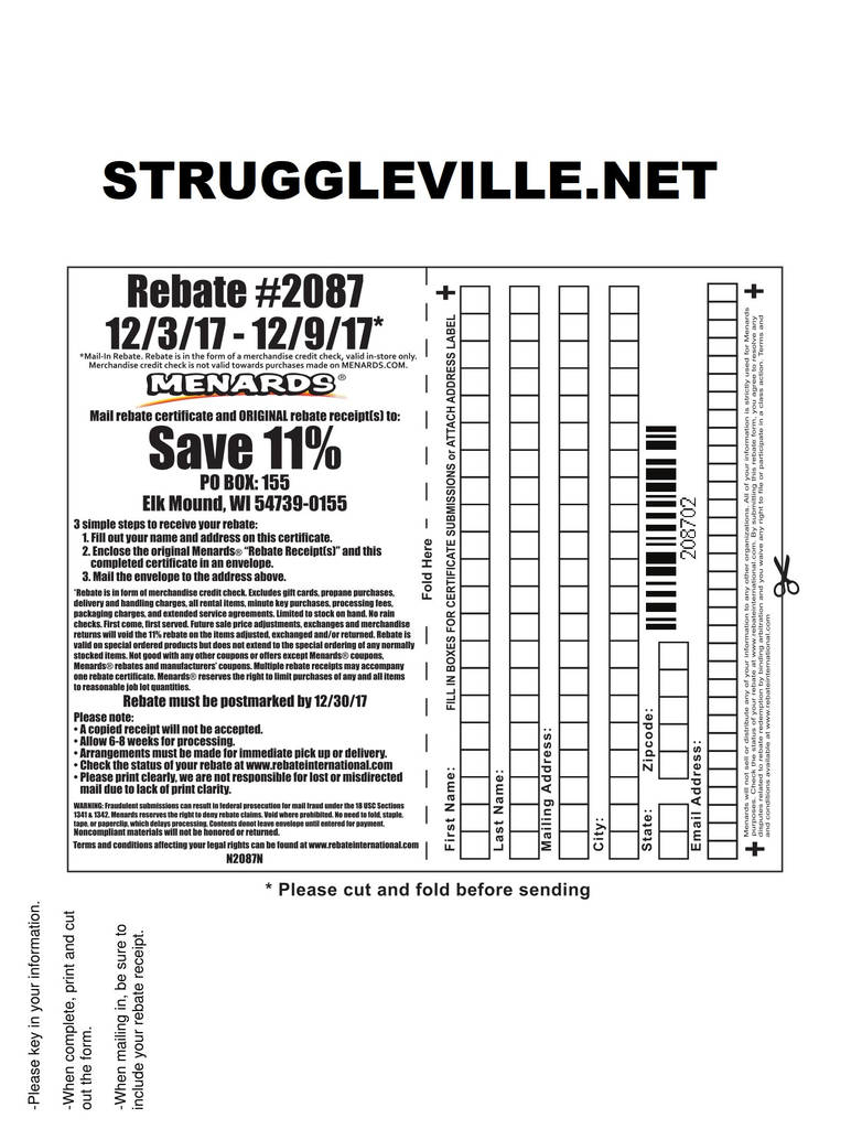 Home Depot Adjustment Rebate