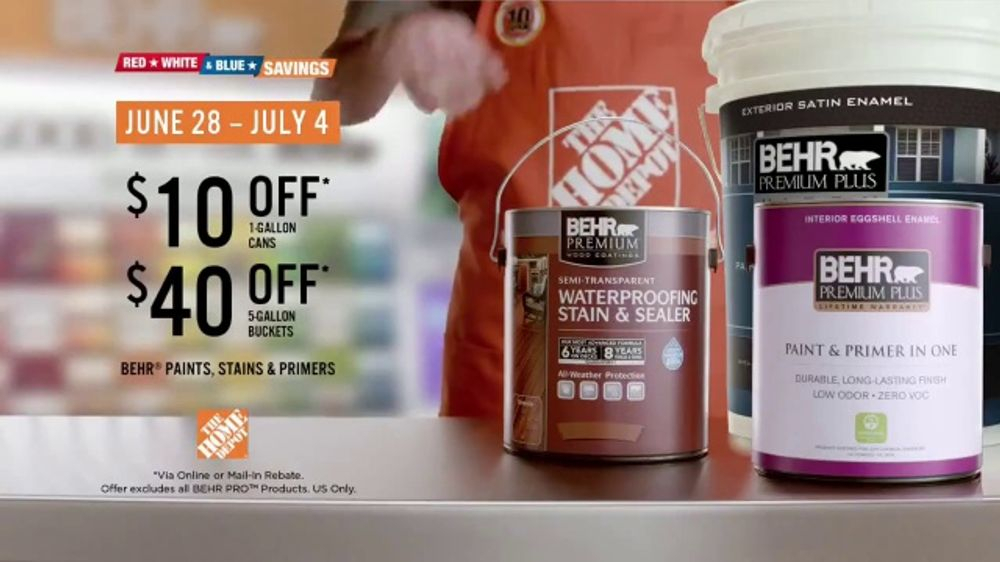 Home Depot Paint Rebate Sale