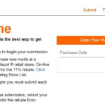 Home Depot Rebates Site