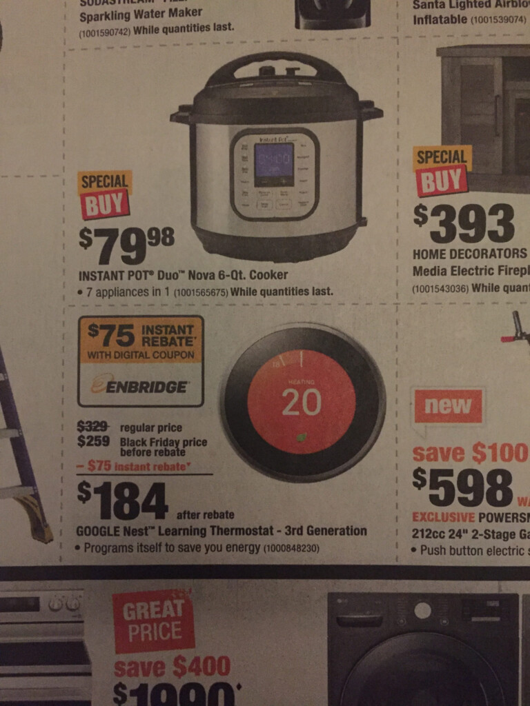 Home Depot Wifi Thermostat Rebate