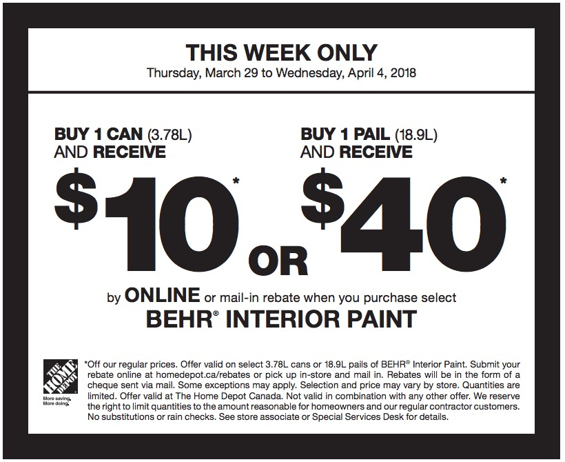 Cash Rebates Home Depot