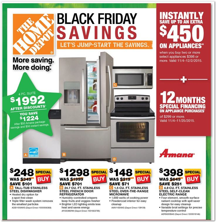 Home Depot Black Friday Appliance Rebates