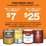 Home Depot Canada Mail In Rebate Paint