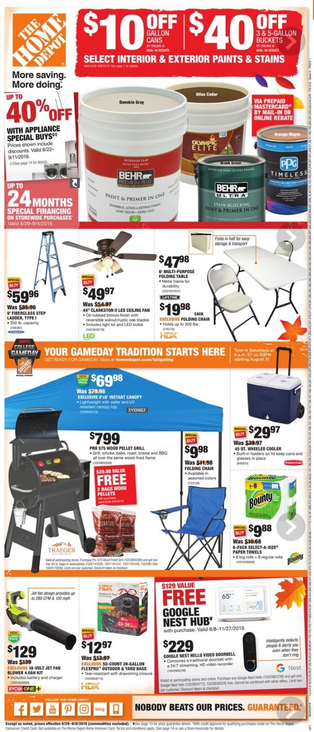 Home Depot Labor Day Sale 2022 Paint Rebate