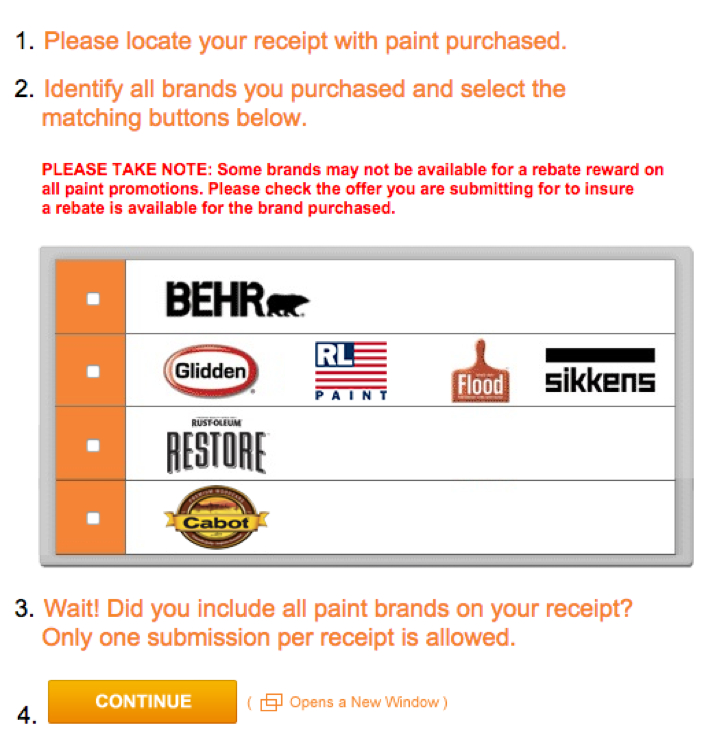 Home Depot Online Rebate Center