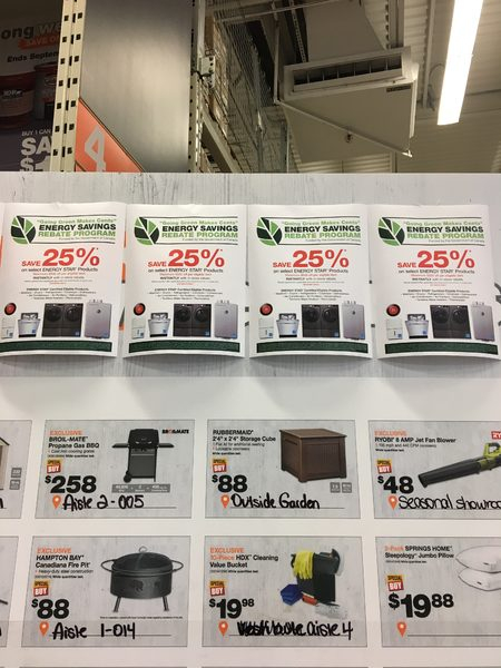 Ontario Energy Savings Rebate Program Home Depot